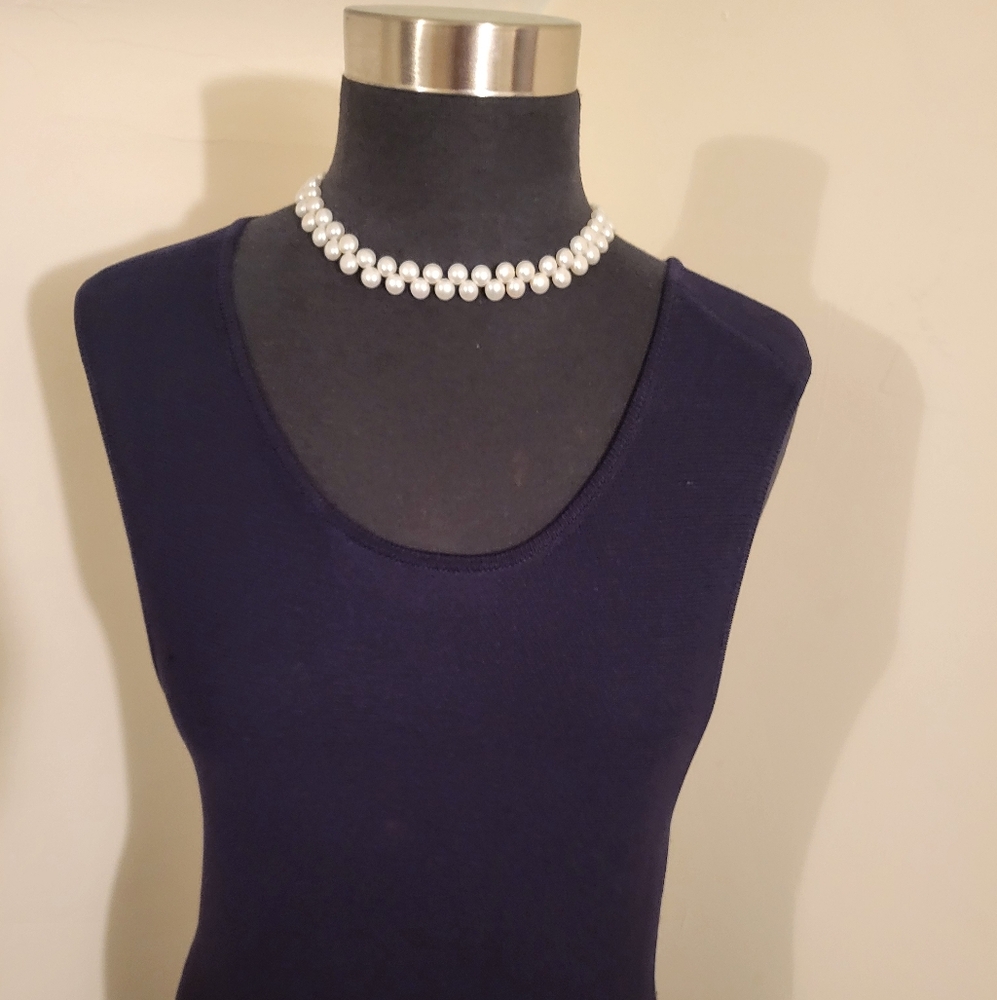 Eliza J Navy Blue Dress Size M